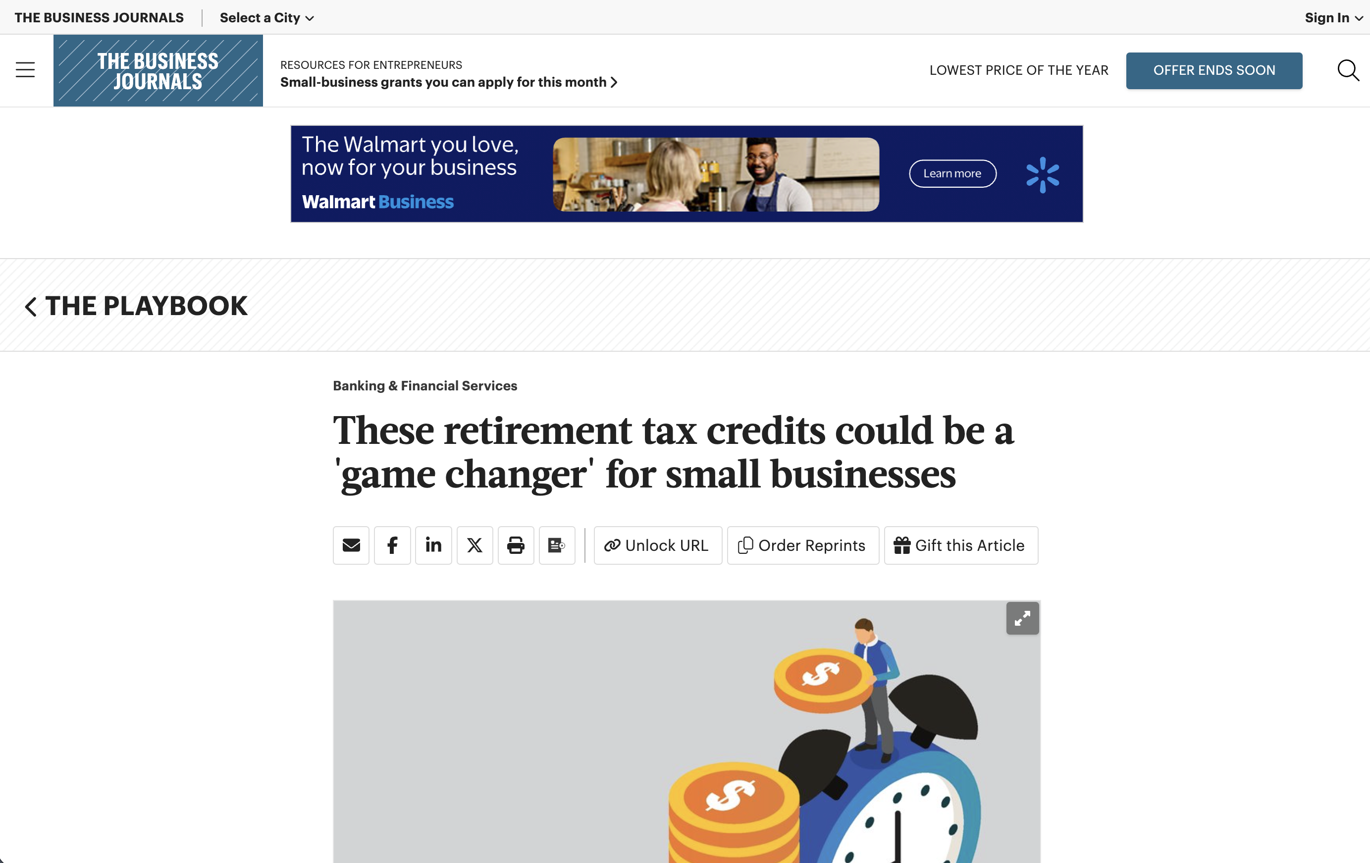Business Journals article